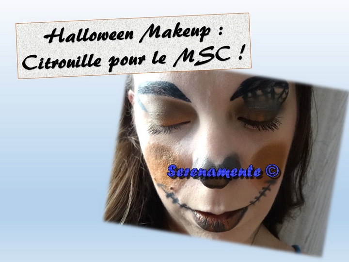 Halloween makeup : découvrez vite mon maquillage Citrouille pour le MSC ! Monday Shadow Challenge oblige !