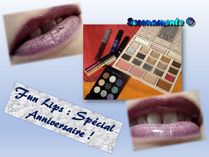 Découvrez mon maquillage pour l'édition Fun Lips Spécial Anniversaire ! C'est un ombre lips pailleté !