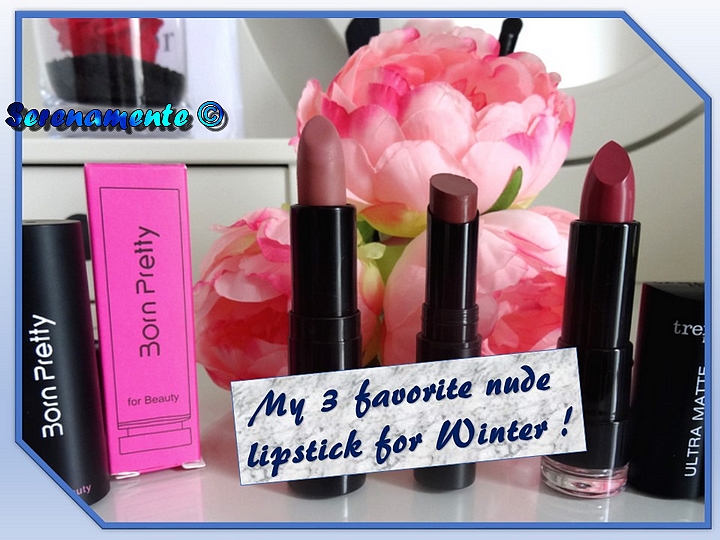 My 3 best nude lipsticks for winter ou mes 3 rouges à lèvres neutres préférés en hiver !