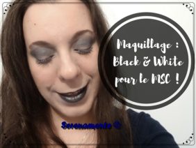 Tuto maquillage : noir et blanc ! Découvrez mon makeup Black & White pour le Monday Shadow Challenge avec la palette Bad Girl de Sleek !
