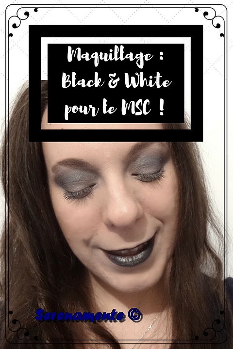 Tuto maquillage : noir et blanc ! Découvrez mon maquillage Black & White pour le Monday Shadow Challenge avec la palette Bad Girl de Sleek !