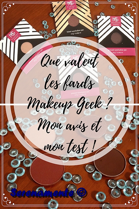 Découvrez vite mon avis sur les fards Makeup Geek ! Mon avis, mon test et mes swatches sur ces fards très pigmentés !