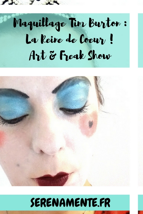 Découvrez mon maquillage de La Reine de Cœur inspiré du film Alice de Tim Burton ! Ce maquillage a été réalisé à l'occasion du challenge Art&Freak Show !