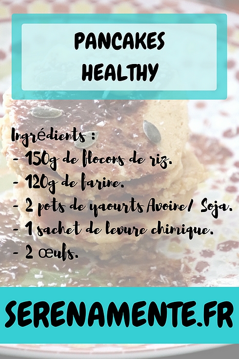 Découvrez vite ma recette de pancakes healthy facile ! Ce sont des pancakes végétariens rapides à réaliser et délicieux !