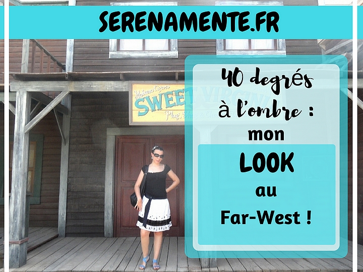 Découvrez vite mon look au Far-West, par 40 degrés à l'ombre ! Je vous donne aussi mon avis sur le parc Oasys situé près du désert de Tabernas en Andalousie, en Espagne ! C'est un parc avec des décors de cinéma orientés western et Far-West.