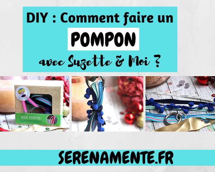 Découvrez vite ce DIY : Comment faire un pendentif pompon avec le kit Suzette & Moi !