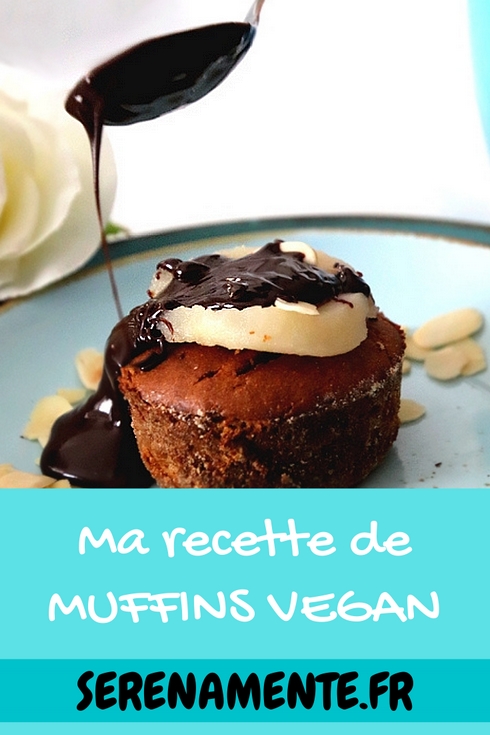 Découvrez ma recette de muffins vegan healthy poire chocolat ! Une recette sans œufs ultra facile et gourmande !