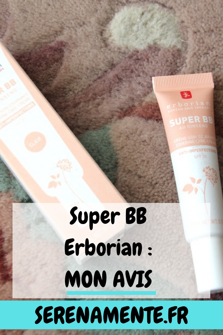 Découvrez vite mon avis sur la super BB Erborian ! Une crème-soin couvrante anti-imperfections avec SPF20 !